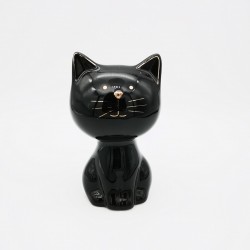 figurine chat noir et or simple PM