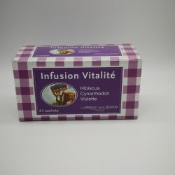 infusion vitalité violette maison jardin d'hélène