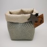 pochette simili cuir marron