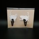 Lot de 2 barrette chat en simili cuir